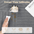 Pauwer 8x10 Washable Area Rugs for Living Room Modern Grey Solid Color Soft Fluffy Rugs for Bedroom Non Slip Boho Accent Indoor Mat Floor Carpet Cover for Kids Room Dining Room Kitchen Office