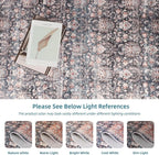 Dripex Washable Rugs 8x10 Area Rug for Living Room - Stain Resistant Distressed Rugs for Bedroom Dining Room Non-Slip Low-Pile Soft Farmhouse Office Home Decor, Pet & Child Friendly