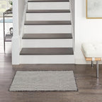 Nourison Home Courtyard Ivory Charcoal 2' x 3' Area Rug - Easy Clean, Non Shedding, Bed Room, Living Room, Dining Room, Kitchen (2' x 3')