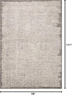 Loloi Darby Collection DAR-04 Ivory/Stone 6'-7" x 9'-3" Area Rug
