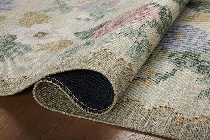 Loloi Rifle Paper Co. Rosa Collection RSA-02 Cream/Multi 5'-0" x 7'-6" Area Rug