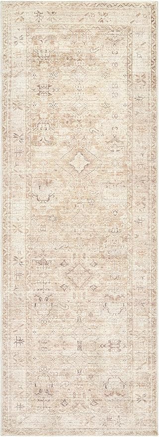 Hauteloom Nakia Living Room, Bedroom Area Rug - Traditional - Beige, Taupe, Ivory - 9'1" x 12'