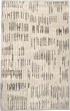 Dash & Albert Hicks Natural Hand Knotted Wool Rug, 8.5 X 11.5 Feet, Ivory Geometric Pattern - Premium Luxury Hotel Quality Soft Breathable Hypoallergenic Machine Washable Easy Care All Season
