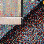 Paco Home Colorful Living Room Rug Checkered Design with Squares Multicolor, Size: 7'10" x 10'10"