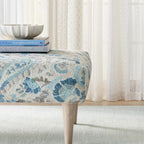 Dash & Albert Crosshatch Sky Hand Micro Hooked Wool Rug, 9.5 X 13.5 Feet, Blue Solid Pattern