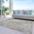 Addison Rugs Chantille ACN591 Beige 2'6" x 3'10" Indoor Outdoor Area Rug, Easy Clean, Machine Washable, Non Shedding, Bedroom, Living Room, Dining Room, Kitchen, Patio Rug
