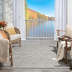 Nourison Home Versatile Silver Grey 6' x 9' Area Rug - Easy Clean, Non Shedding, Bed Room, Living Room, Dining Room, Kitchen (6' x 9')
