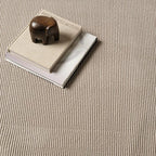 Revival Rugs Stripe 5'3"x8' Washable Area Rug for Living Room Bedroom - 100% Recycled Oeko-TEX Certified, Medium Pile, Taupe