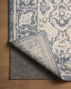 Loloi Magnolia Home by Joanna Gaines Gigi Collection GIG-02 Ivory/Blue 5'-3" x 7'-6" Area Rug