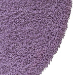 Unique Loom Solid Shag Collection Area Rug (5' 1" x 8' Oval, Lilac)