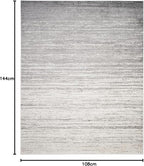 SAFAVIEH Area Rug 9x12 - Adirondack Collection - Large - Ivory & Silver, Modern Ombre Design, Non Shedding & Easy to Clean, Ideal for Living Room, Bedroom, Office, Dining Space (ADR113B)
