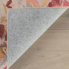 Dash & Albert INES Multi Machine Washable Rug, 2 X 3 Feet, Multicolored/Yellow Floral Pattern
