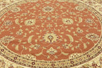 Unique Loom Voyage Collection Traditional Oriental Classic Intricate Design Area Rug (8' 0 x 8' 0 Round, Terracotta/Ivory)