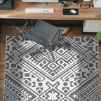 Rugshop Boho Cream Tribal Area Rug 5x7 – Modern Indoor Carpet for Living Room, Bedroom, or Entryway – Non-Shedding, Low Pile Geometric Design 5' x 7'