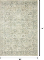 Loloi II Skye Collection SKY-14 Natural/Sage 7'-6" x 9'-6" Area Rug