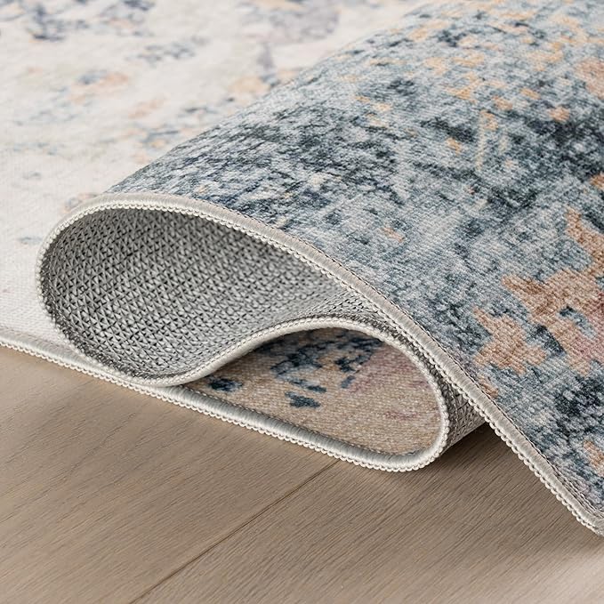 Dash & Albert Blaire Mineral Machine Washable Rug, 2 X 3 Feet, Multicolored Graphic Pattern