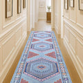 Fame Living Washable Area Rug. Modern Farmhouse. Vintage. Turkish. Bohemian. Distressed. Oriental. Traditional. Rugs for Living Room. Dining. Bedroom. Office. Entryway. Foyer. (856BlM, 2'5" x 6'5")