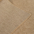 CAMILSON Easy Jute Rug 8x10, Indoor Outdoor Natural Color Farmhouse Area Rugs for Living Room Patio and Kitchen Rug, Solid Boho Woven Design, Easy-Cleaning, Washable Outside Carpet Alfombras (8 x 10)