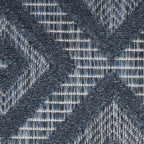 Nourison Home Versatile Navy Blue 4' x 6' Area Rug - Easy Clean, Non Shedding, Bed Room, Living Room, Dining Room, Kitchen (4' x 6')