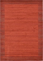 Rugs.com Angelica Collection Rug – 8' x 11' Terracotta Medium Rug Perfect for Living Rooms, Large Dining Rooms, Open Floorplans