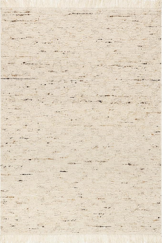 Rugs USA Juju Ivory/Grey, 8'6" x 11'6", Handmade, Diamond Trellis, Wool, Soft and Cozy, High Traffic, Stain Resistant, Easy Clean, Durable Area Rug for Bedroom, Living Room, Dining, Foyer, Entryway