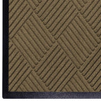 WaterHog Diamond | Commercial-Grade Entrance Mat with Rubber Border – Indoor/Outdoor, Quick Drying, Stain Resistant Door Mat (Camel, 3' x 4')
