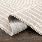Abani Area Rug for Living Room -Nuevo 5' x 8' Beige Arch Pattern Area Rug, Soft and Durable Living Room Rug, Stain and Fade Resistant, Chic Modern Design, Pet & Kid Friendly