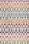 Dash & Albert Poppy Multi Machine Washable Rug, 6 X 9 Feet, Multicolored Geometric Pattern