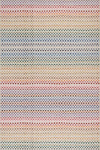 Dash & Albert Poppy Multi Machine Washable Rug, 8.5 X 11.5 Feet, Multicolored Geometric Pattern