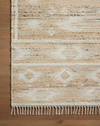 Loloi Angela Rose Rivers Collection RIV-04 Natural/Ivory 8'-6" x 11'-6" Reversible Area Rug
