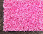 Unique Loom Solid Shag Collection Area Rug (9' x 12' 2" Rectangle, Taffy Pink)
