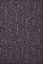 Furnish my Place Geometrical Pattern Indoor/Outdoor Refine Purple Rug, Abstract Area Rug, Home Decor Mat, Contemporary Rug for Living Room, Made in USA -4' x 6' Rectangle
