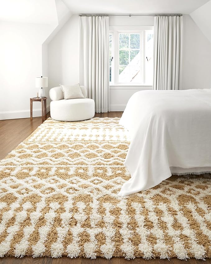 Livabliss Hapsburg Moroccan Shag Area Rug,9'3" x 12',Camel