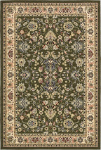 Unique Loom Sialk Hill Collection Area Rug - Washington (6' 1" x 9' Rectangle Green/Hunter Green)