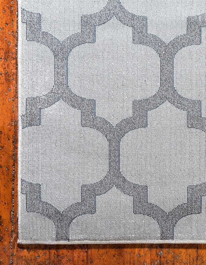 Rugs.com Lattice Collection Rug – 5' x 8' Beige Medium Rug Perfect for Bedrooms, Dining Rooms, Living Rooms