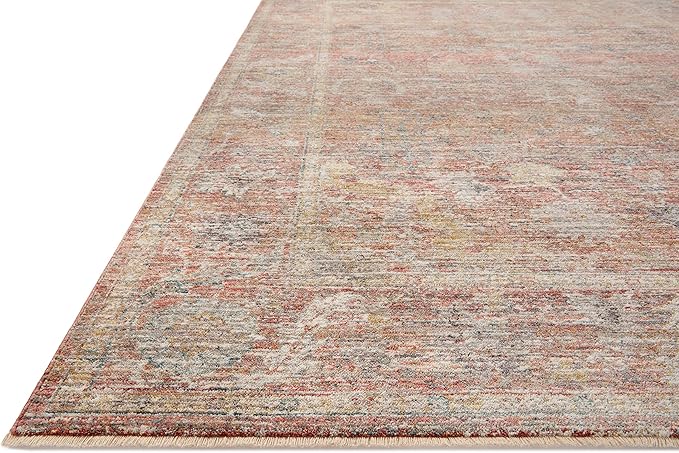 Loloi Magnolia Home by Joanna Gaines Millie Collection MIE-04 Sunset/Multi 2'-3" x 3'-10", .25" Pile Height, Accent Rug