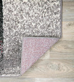 Rugshop Gray Modern Distressed Boxes Area Rug, Cozy Non-Shedding Pile for Living Room, Bedroom and Dining Area, 5' x 7'