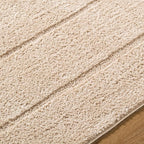 Livabliss x Our PNW Home Cascade Minimalist Striped Area Rug, 12' x 15', Taupe
