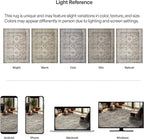 ReaLife Rugs Machine Washable Area Rug - Living Room Bedroom Bathroom Kitchen Entryway Office - Padded Low Pile Stain Resistant Premium - Boho Farmhouse Vintage - Paz - Beige Gray Ivory 2'6" x 8'
