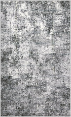 Area Rug Living Room Rugs - 3x5 Large Soft Indoor Neutral Modern Abstract Low Pile Washable Rug Carpet for Bedroom Dining Room Farmhouse Home Office - Grey