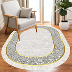 Off White Black Gold Indoor Rugs Modern Minimalist Abstract Geometric Pattern Home Office Area Rug 12x14 for Livingroom Bedroom Dining Room Soft Durable Non Skid Carpet Under Table Bordered Floor Mat