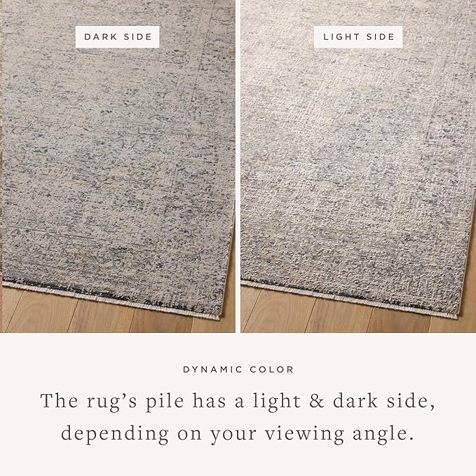 Loloi Amber Lewis Alie Collection ALE-01 Stone/Mist 11'-6'' x 15'-7'', .13'' Pile Height, Area Rug
