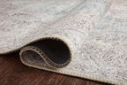Loloi Loren Collection LQ-04 Silver/Slate 3'-6" x 5'-6" Accent Rug