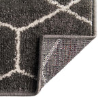 Unique Loom Trellis Frieze Collection Area Rug - Geometric (6' 1" x 9' Rectangle Dark Gray/Ivory)