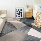 HOMFINE Washable Modern Area Rug - Geometry Style 4x6 Rugs for Living Room, Bedroom, Machine Washable Rug Soft Non Slip Non Shedding Area Rug - Green, 4'x6'