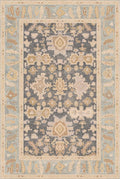 Kuden 3x5 Small Rug, Machine Washable, Non-Slip Backing, Vintage Style, Soft, Low Pile, Area Rugs for Entryway Kitchen Indoor Entrance
