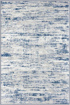 Modern Abstract Entryway Rug Indoor 2x3 Washable Rug Non-Slip Soft Small Area Rug Blue White Kitchen Mats Thin Print Faux Wool Floor Carpet Throw Rugs for Entrance Bedroom Office Home Decor