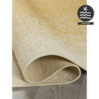 FH Home Outdoor Area Rug - Waterproof Easy to Clean Stain Resistant - Patio Indoor Outdoor Porch Deck Balcony Entryway - Ombre Modern - Dhruva - Yellow - 7ft 8in x 9ft 8in