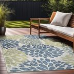 Beverly Rug Outdoor Rug 6x9 Modern Exotic Tropical Leaf Area Rugs for Indoor and Outdoor Patio Deck Porch Garden Water Resistant Washable Outside Carpet (6 x 9 Olive)