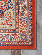 Unique Loom Reza Collection Traditional Persian Style Area Rug, 9 ft 10 in x 13 ft, Terracotta/Ivory
